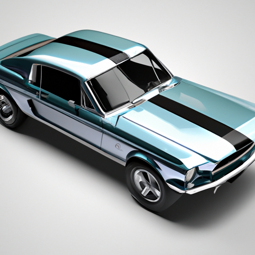 1967 ford mustang gy. in 3d style