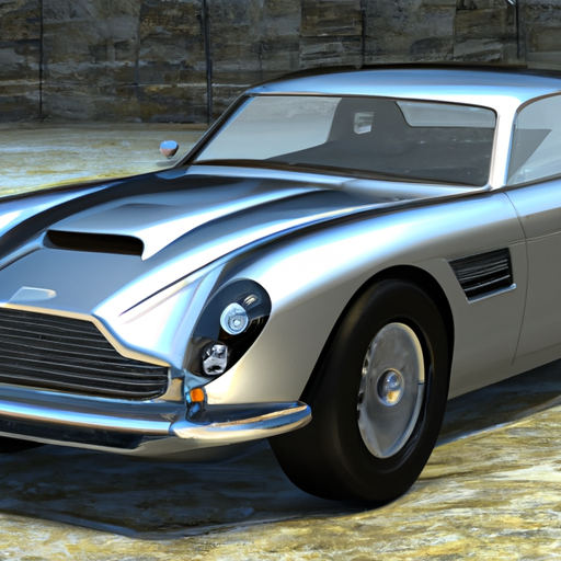 Photo realisism image of a Aston Martin DB5 in Photorealism style